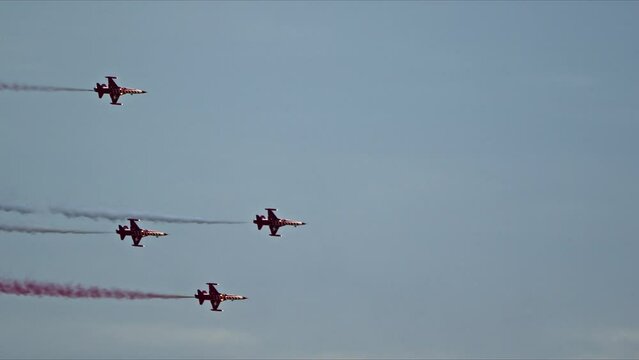 War Combat Plane is Flying