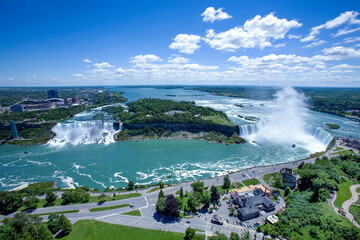 Areal view of Niagara Falls