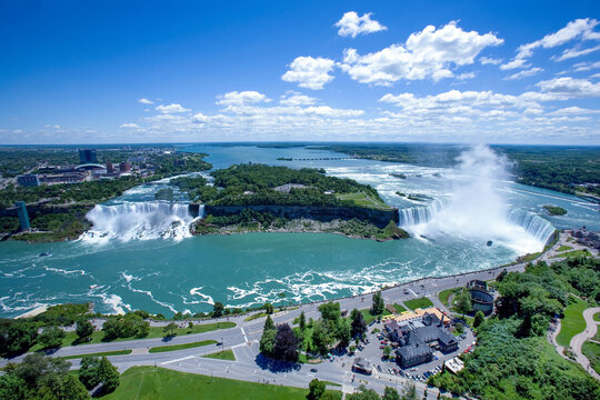 Areal view of Niagara Falls