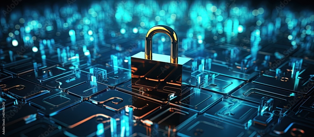 Poster future web services for business and internet projects to ensure cybersecurity and protect informati