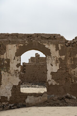 abandoned building in the desert