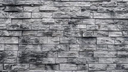 Gray Brick Wall Texture : Generative AI