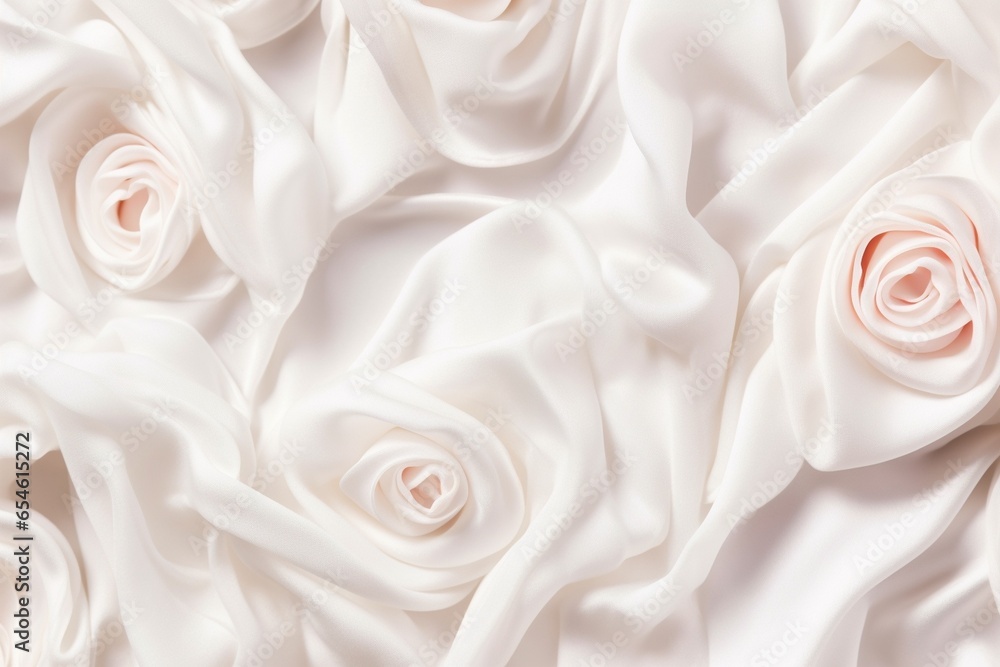 Poster rose shaped cotton wool texture background pattern : generative ai