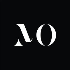 Abstract letter MO logo. This logo icon incorporate with abstract shape in the creative way.