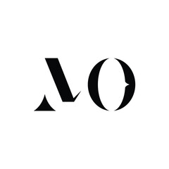 Abstract letter MO logo. This logo icon incorporate with abstract shape in the creative way.