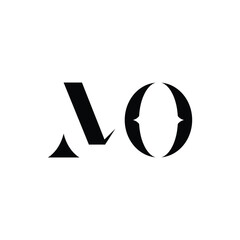 Abstract letter MO logo. This logo icon incorporate with abstract shape in the creative way.