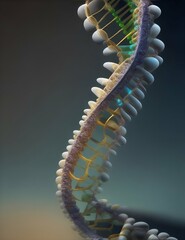 DNA strand detailed illustration