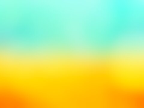 Abstract blur background image of blue, green, yellow colors gradient used as an illustration. Designing posters or advertisements.