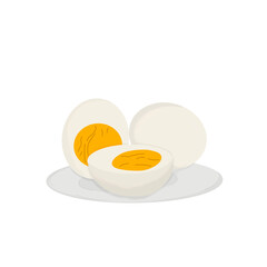 boiled egg on a plate