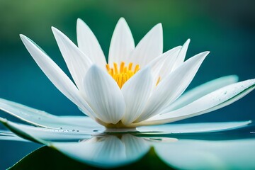 ethereal beauty of a pristine Lotus flower, bathed in a soft, pure white light