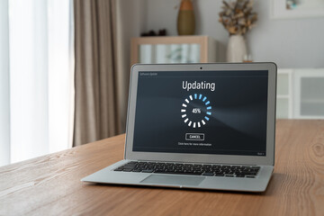 Software update on computer for modish version of device software upgrade