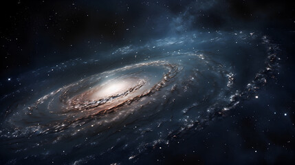 Generate a breathtaking and detailed view of the Andromeda Galaxy. 