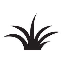 grass icon flat illustration on white background..eps