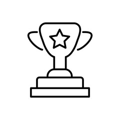 Award icon in vector. Logo liner illustration on white background..eps