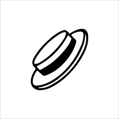 concept outline hat vector illustration