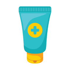 Fototapeta premium Medical cream icon design illustration. Vector design