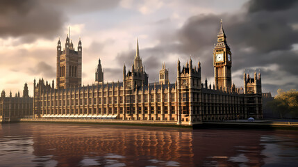 The Palace of Westminster - obrazy, fototapety, plakaty