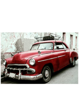 Old car pictures are good for additional elements, suitable for t-shirt design