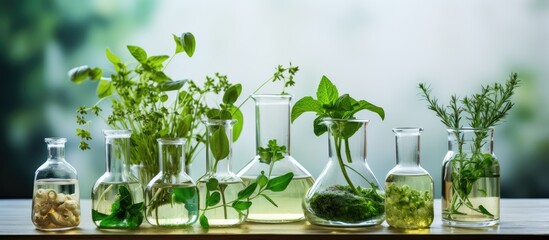 Research and development for natural alternatives in herbal medicine skincare and scientific glassware for botany