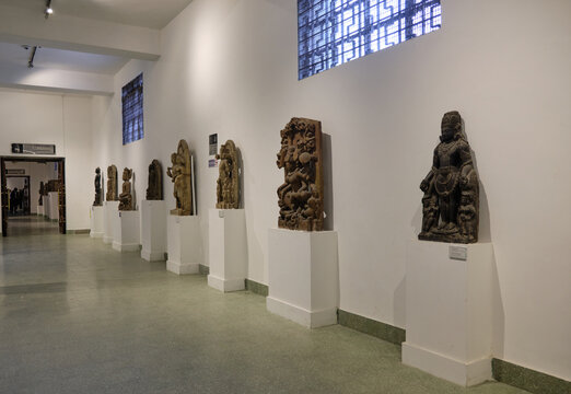 Ancient sculptures in the National Museum of India in New Delhi