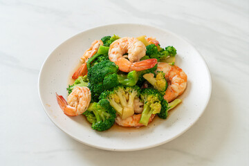 stir-fried broccoli with shrimps