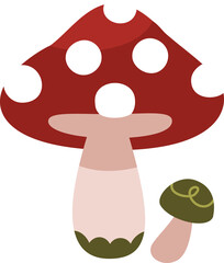 illustration of a mushroom