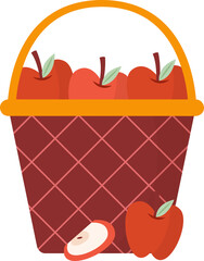 illustration of a bag with food