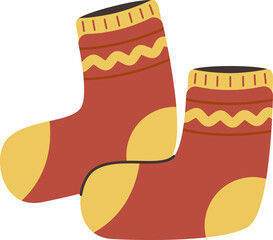illustration of a pair of socks in a sock