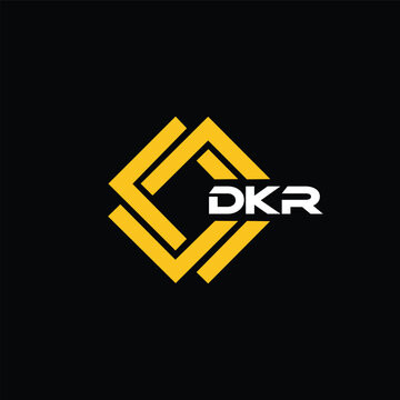 DKR letter design for logo and icon.DKR typography for technology, business and real estate brand.DKR monogram logo.