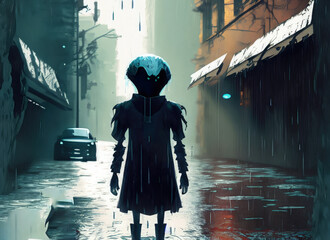 person in the street