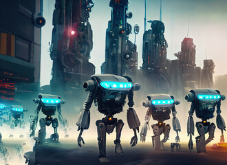 christmas lights in the city