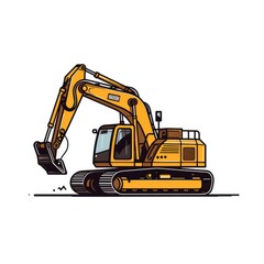 Excavator logo, AI generated Image