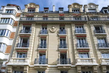 Paris, beautiful building, place de la Nation in the 11e district
