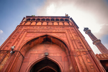 Masjid e Jahan Numa, Jama Masjid mosque in Old Delhi