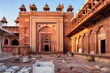 Jama Masjid mosque in Fatehpur Sikri in Agra, India