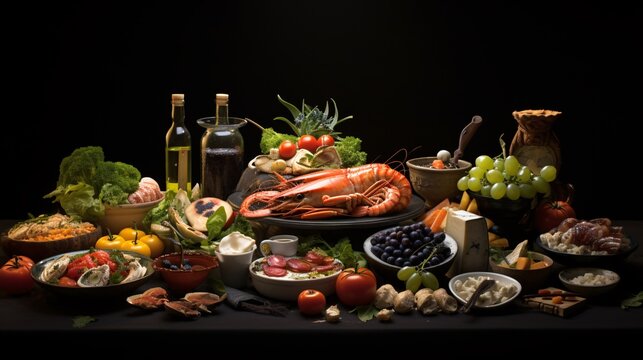 Gourmet Culinary Delights  A Visual Feast of Delectable Artistry