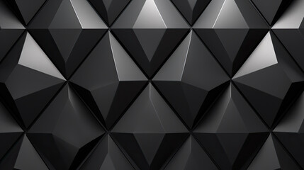 Black triangular polygon background