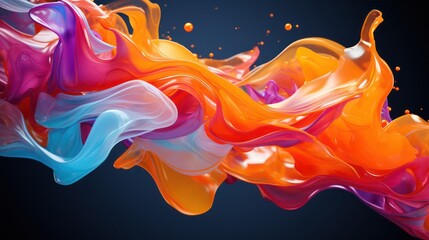 Fototapeta premium Colorful abstract liquid background