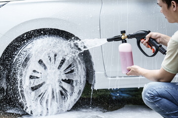 foam High pressure water gun car care, car wash with high pressure water equipment pump