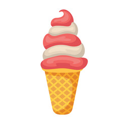 Ice cream icon illustration. Vector design