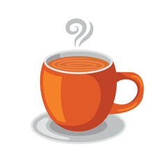 Chocolate coffee icon illustration. Vector design