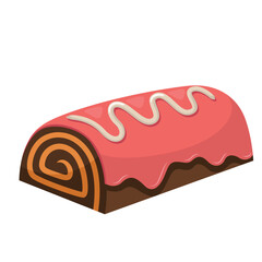 Brownies icon illustration. Vector design