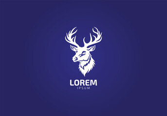 Deer Logo, Simple Vector of Deer, Great for your Hunting Logo, Deer Logo icon vector
