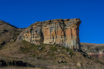 Titanic rock in Golden gate national park in Clarens south africa