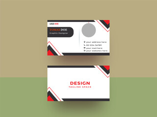 modern creative business card and name card horizontal simple clean template vector design