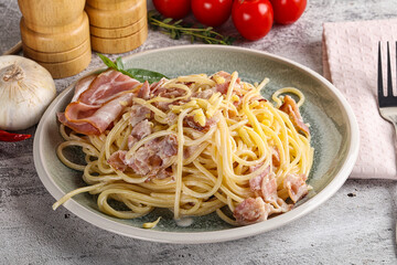 Italian pasta spaghetti Carbonara