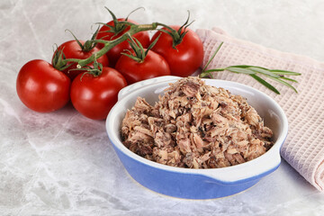 Canned tuna fish for salad