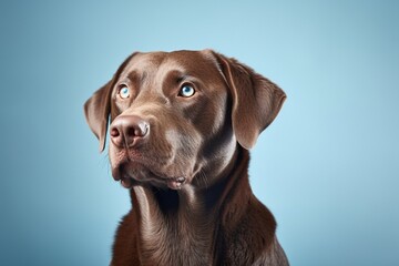 Generative AI : Close up of a beautiful beagle dog at the veterinarian. Caucasian and hispanic professional vet with gloves checking the health of a cute dog at the pet clinic