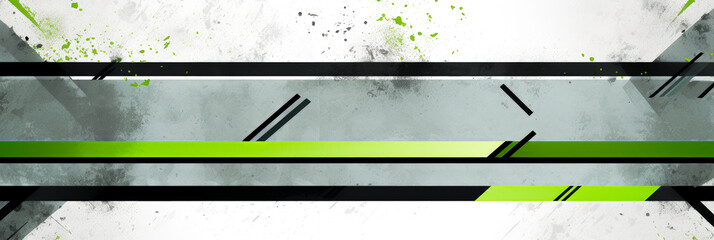 Green Abstract Background with Grunge Lines.