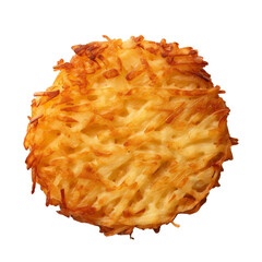 Hash browns American food isolated on white - obrazy, fototapety, plakaty